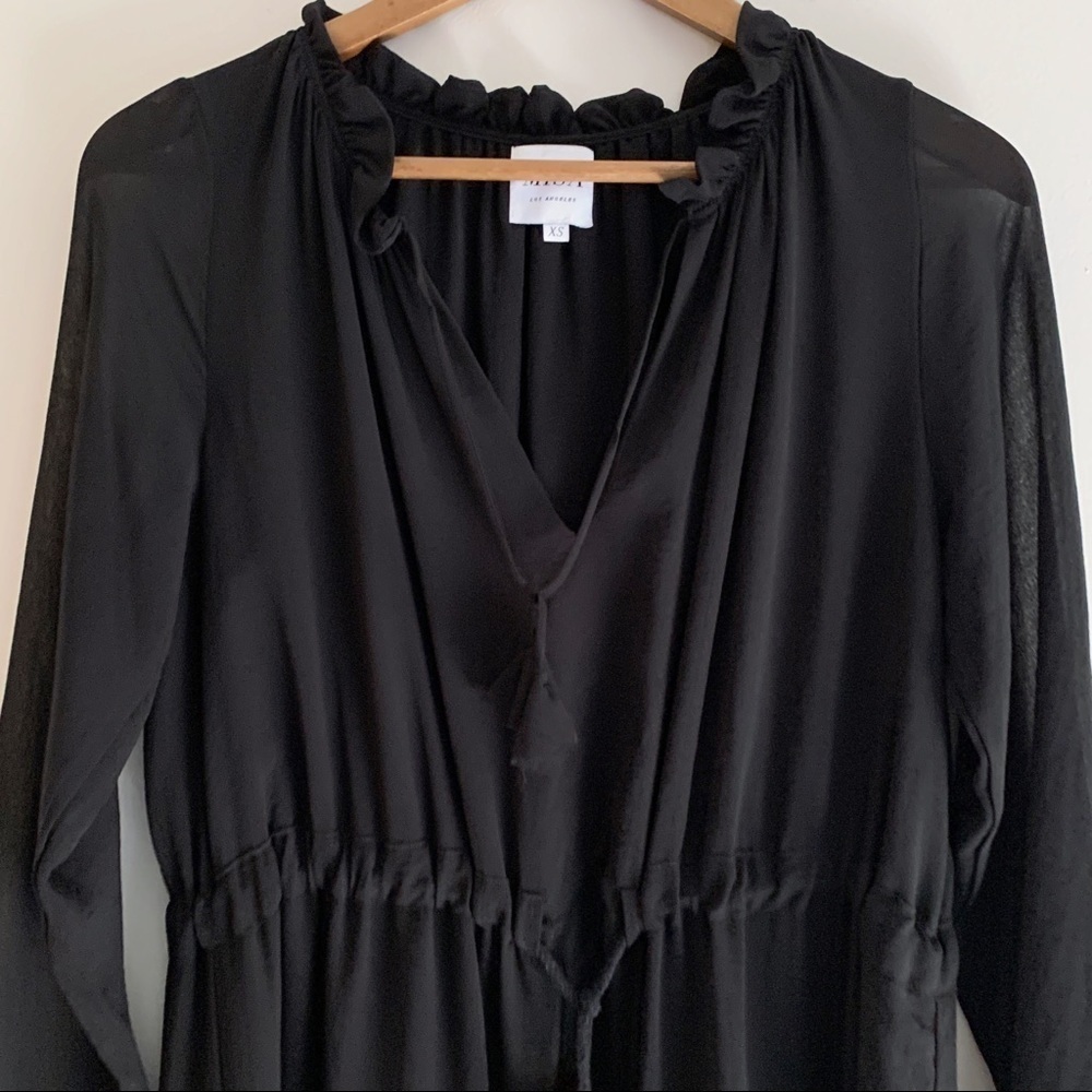 MISA Los Angeles Tanaz Midi Dress XS Black - Picture 3 of 11